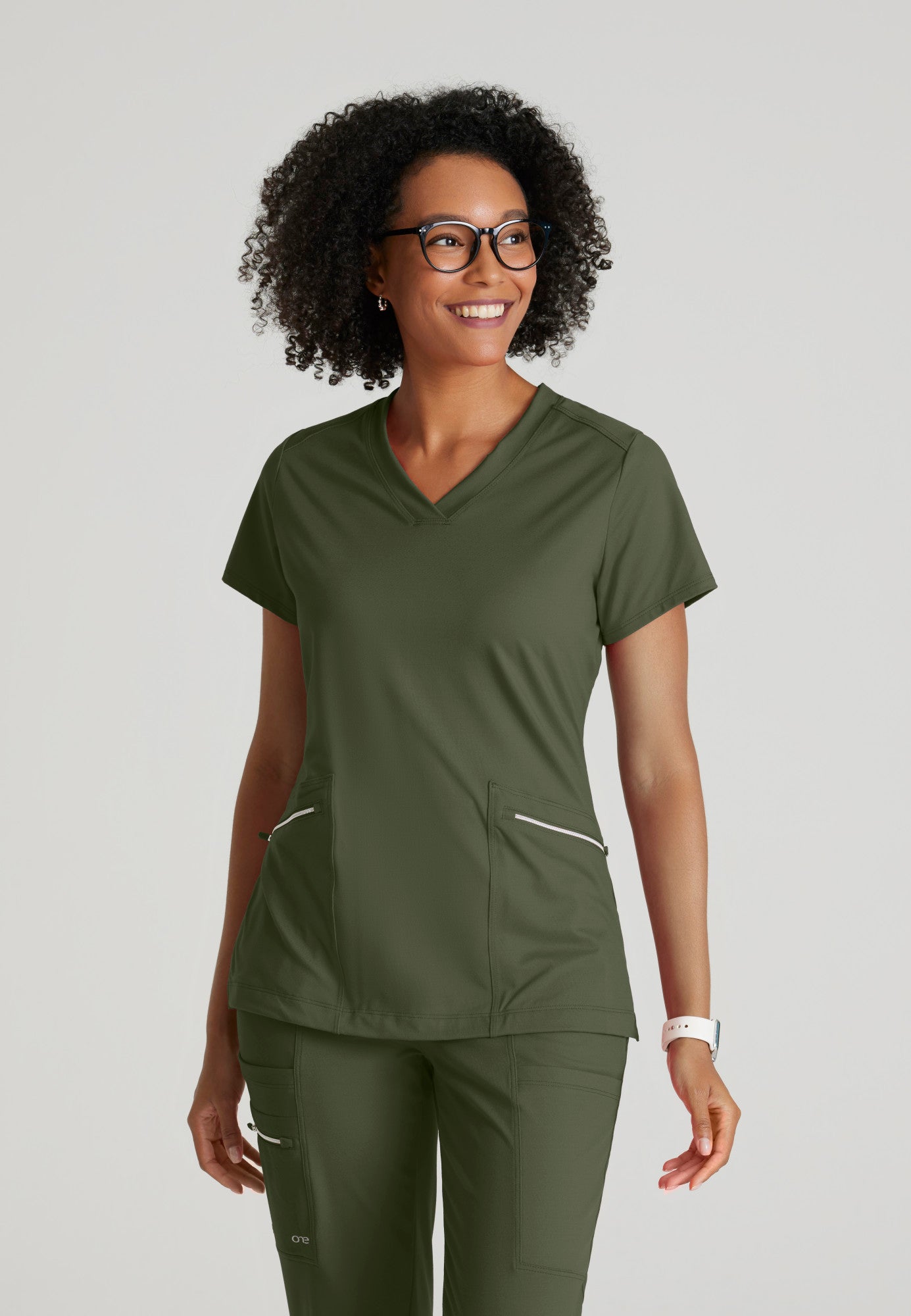 Victory Knit Top - Olive - Jen's Scrubs